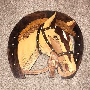 horse wooden art